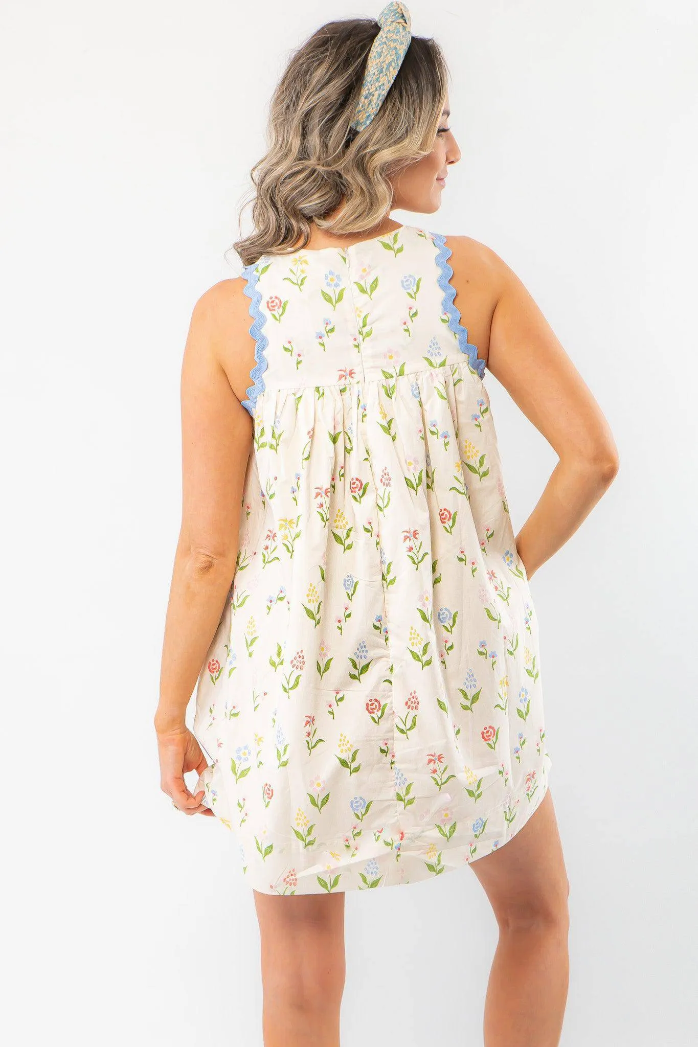 Always Charming Ditsy Floral Print Dress
