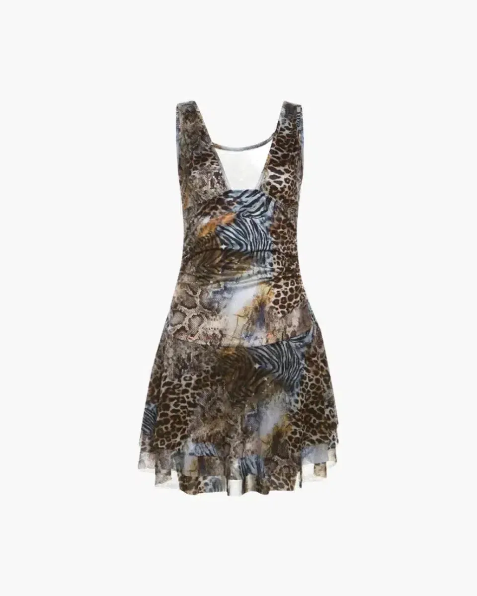 Annette – Sheer layered design – Mini dress