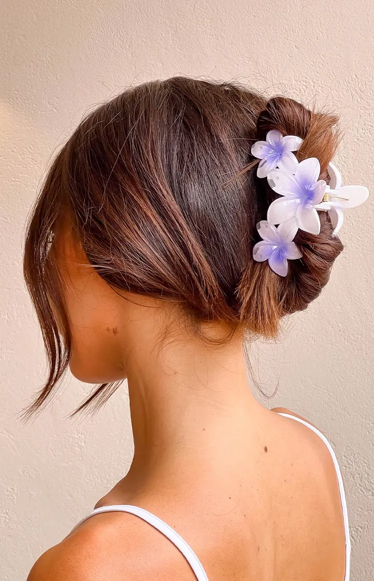 Aria Pink And Purple Flower Clip 2 Pack