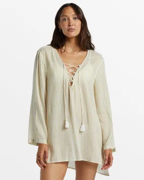 Blue Skies Beach Mini Dress - Moss Joy