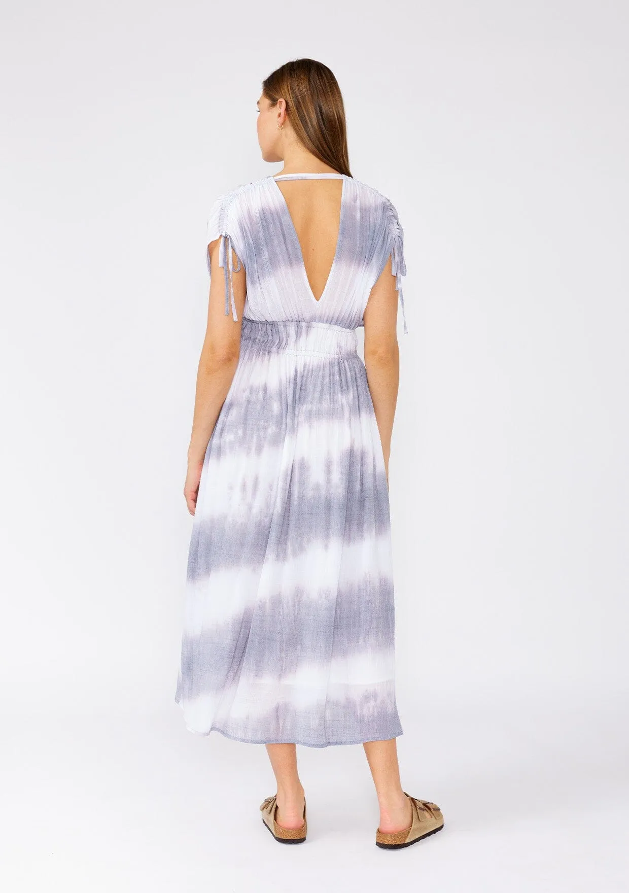 Bree Striped Midi Dress