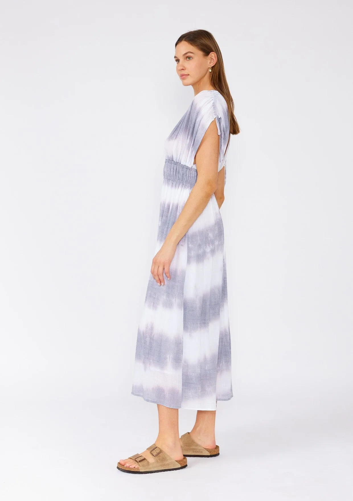 Bree Striped Midi Dress
