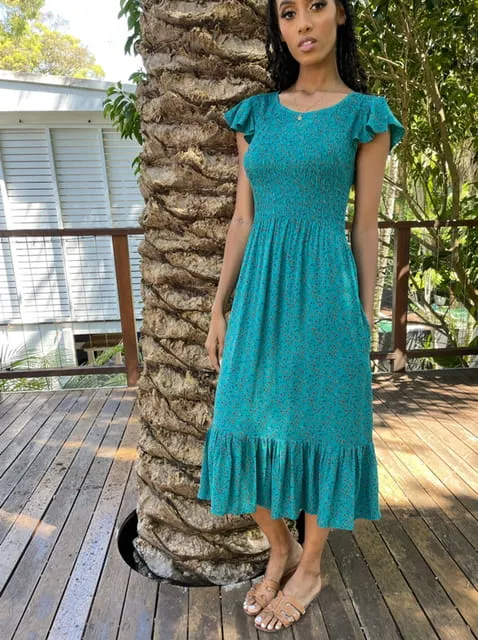 Bridie Green Vintage-Inspired Dress