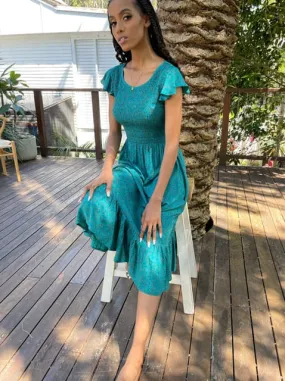 Bridie Green Vintage-Inspired Dress