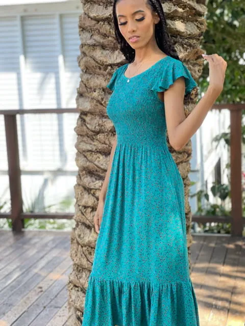 Bridie Green Vintage-Inspired Dress