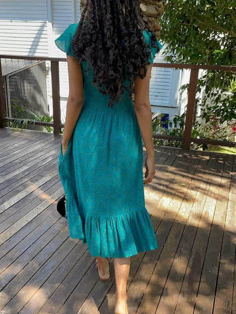 Bridie Green Vintage-Inspired Dress