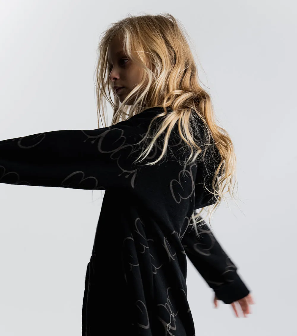 bubbly nununu hooded a dress