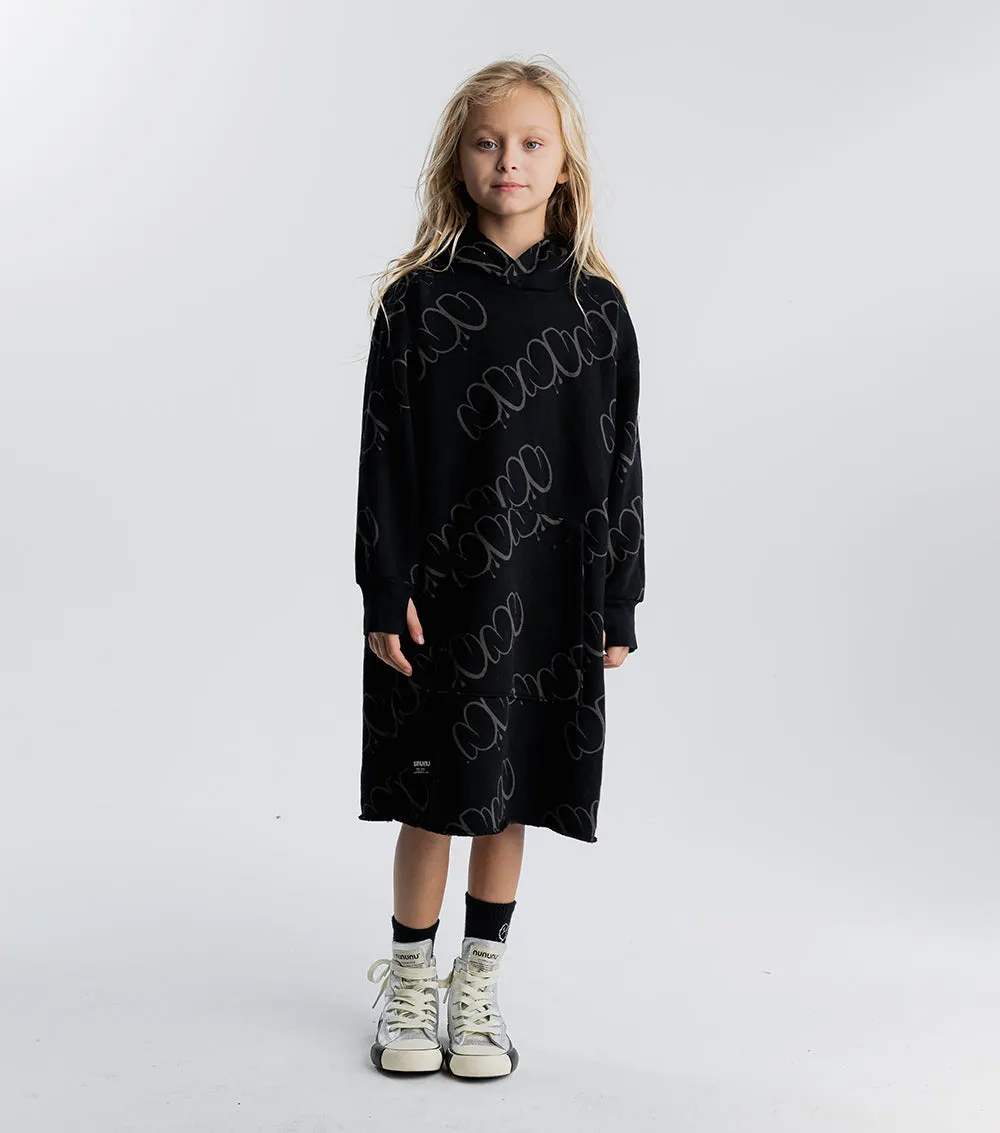 bubbly nununu hooded a dress