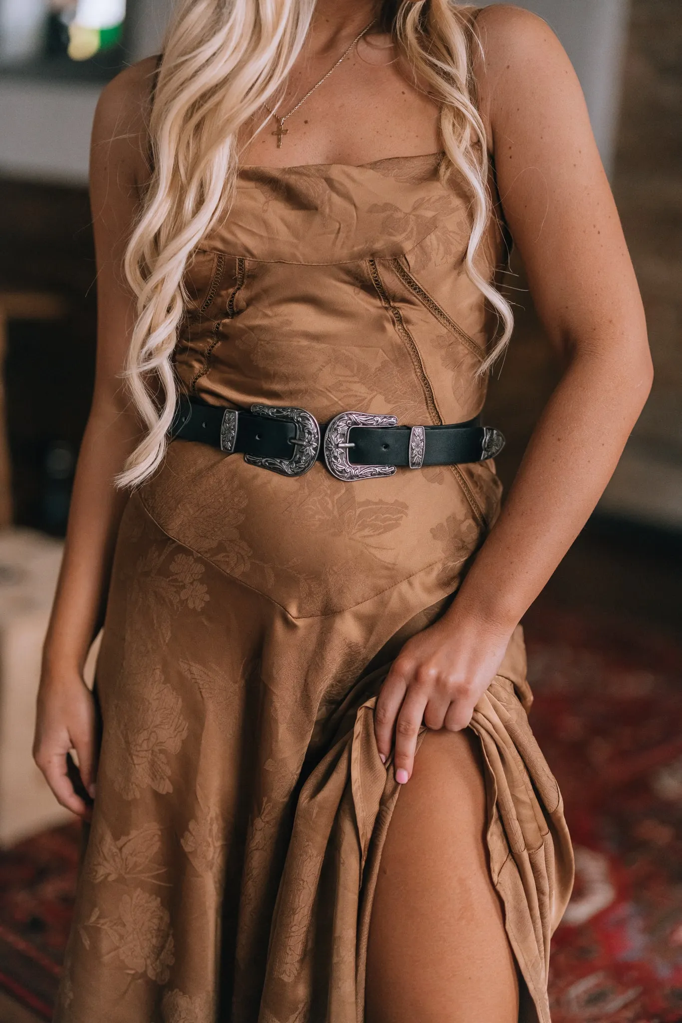 Catalina Satin Maxi Dress