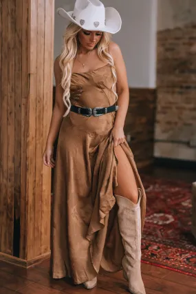 Catalina Satin Maxi Dress