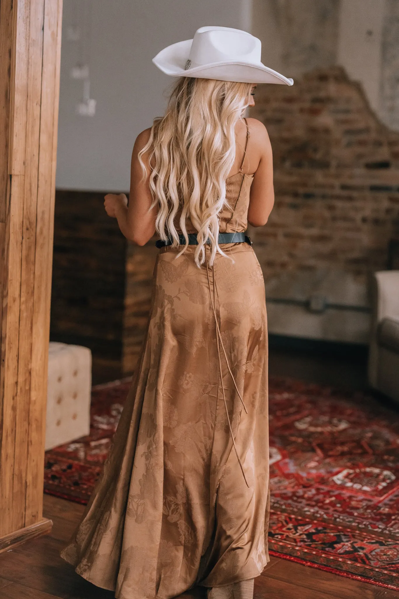 Catalina Satin Maxi Dress