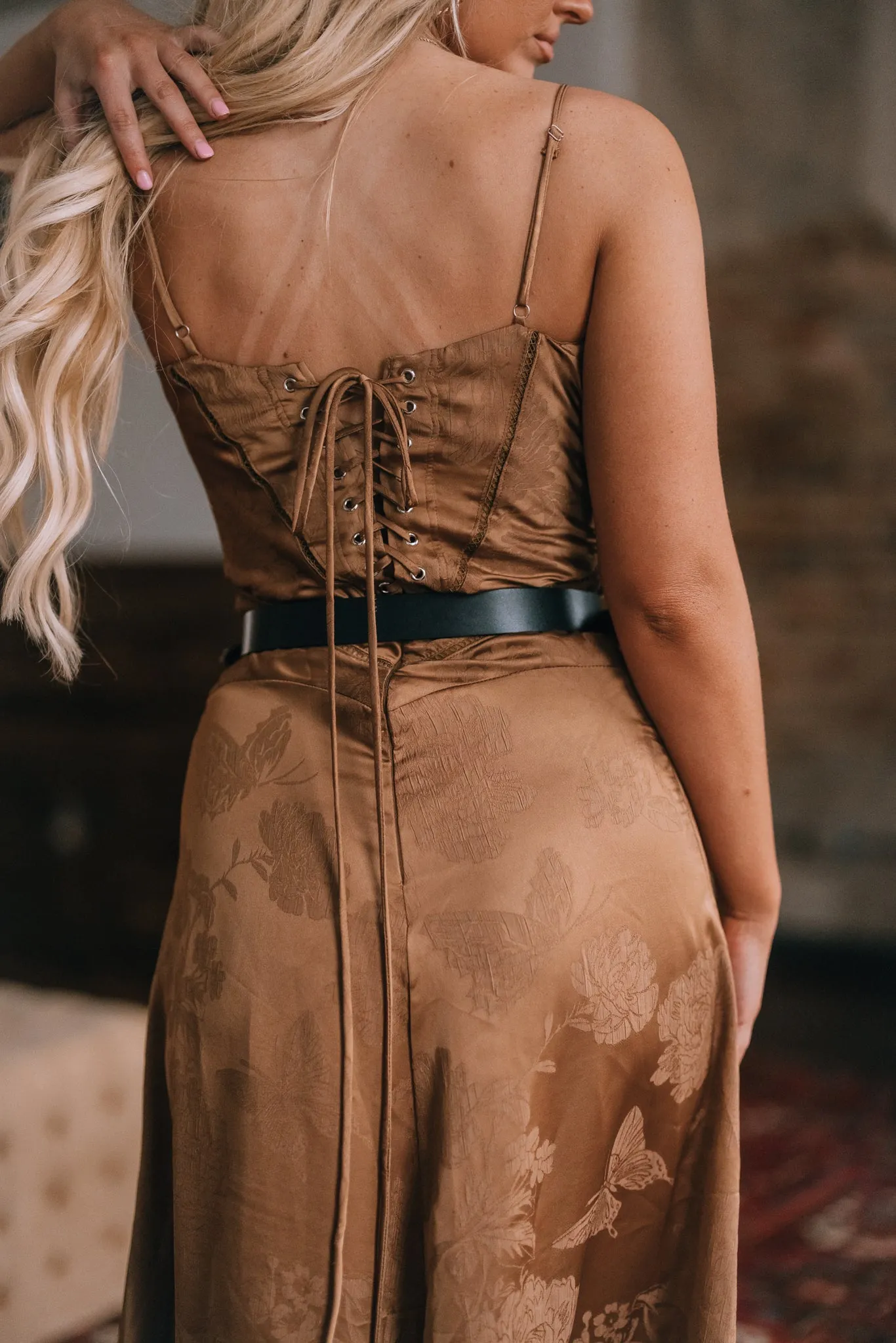 Catalina Satin Maxi Dress
