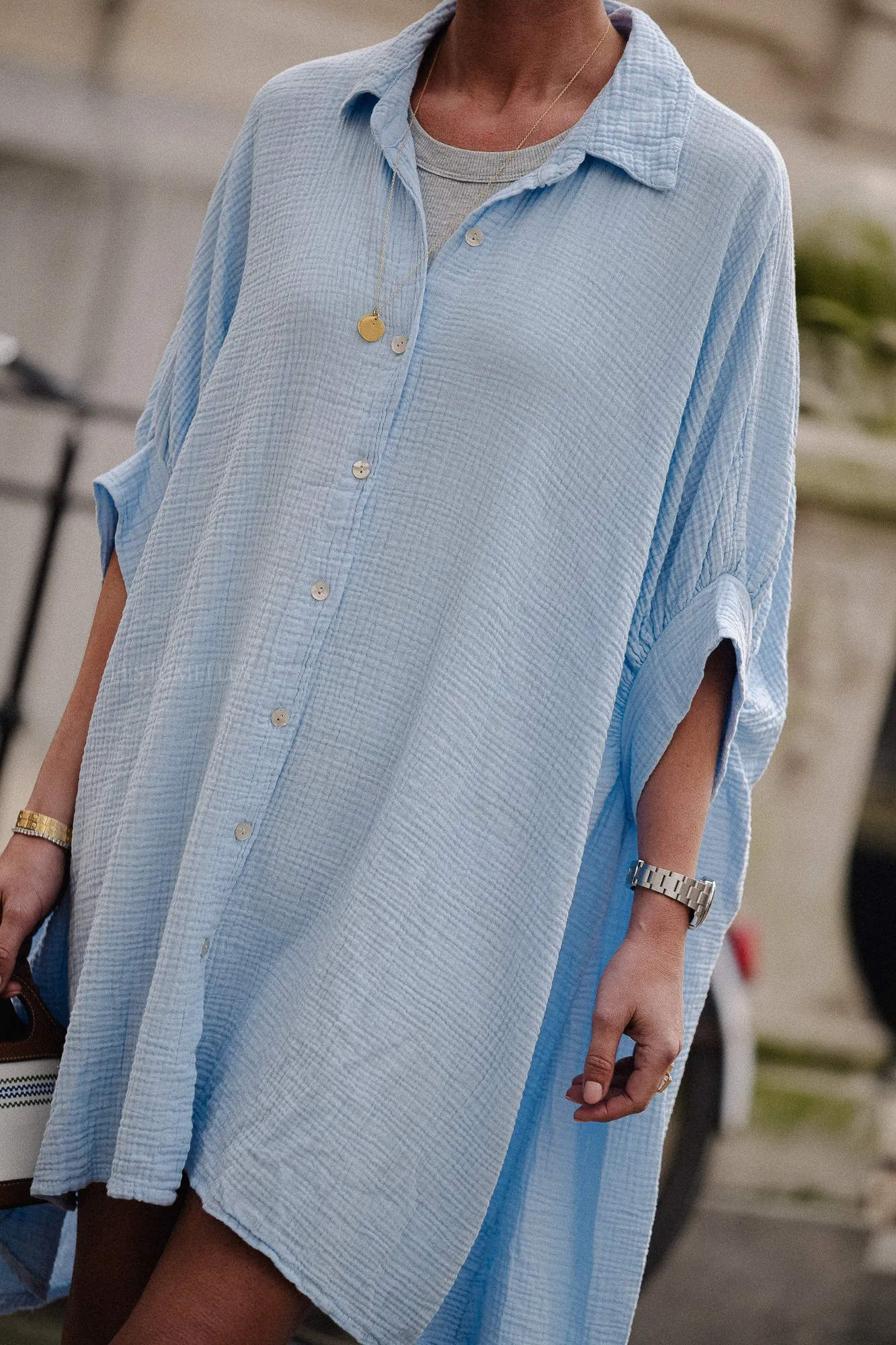 Colette tetra dress baby blue