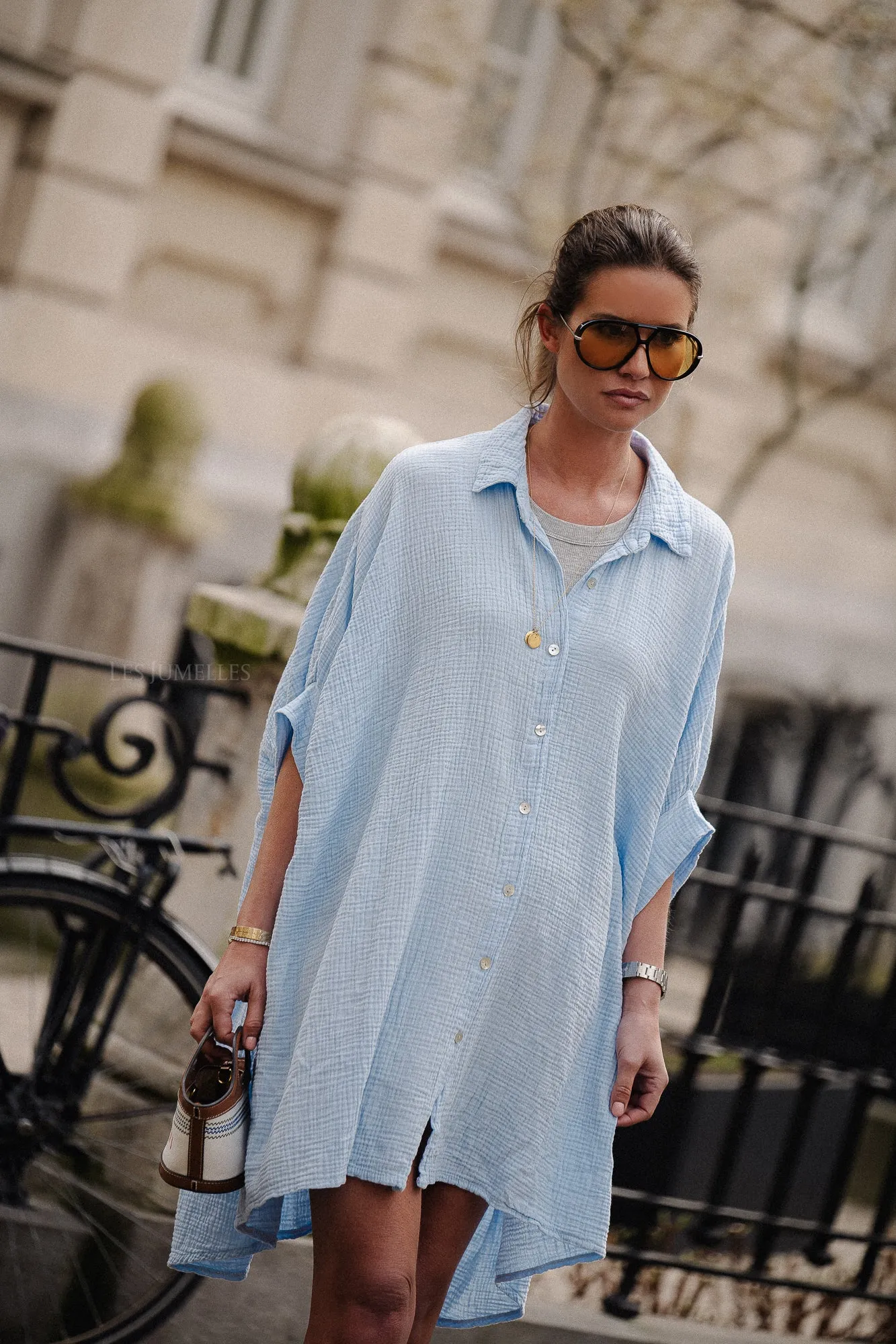 Colette tetra dress baby blue