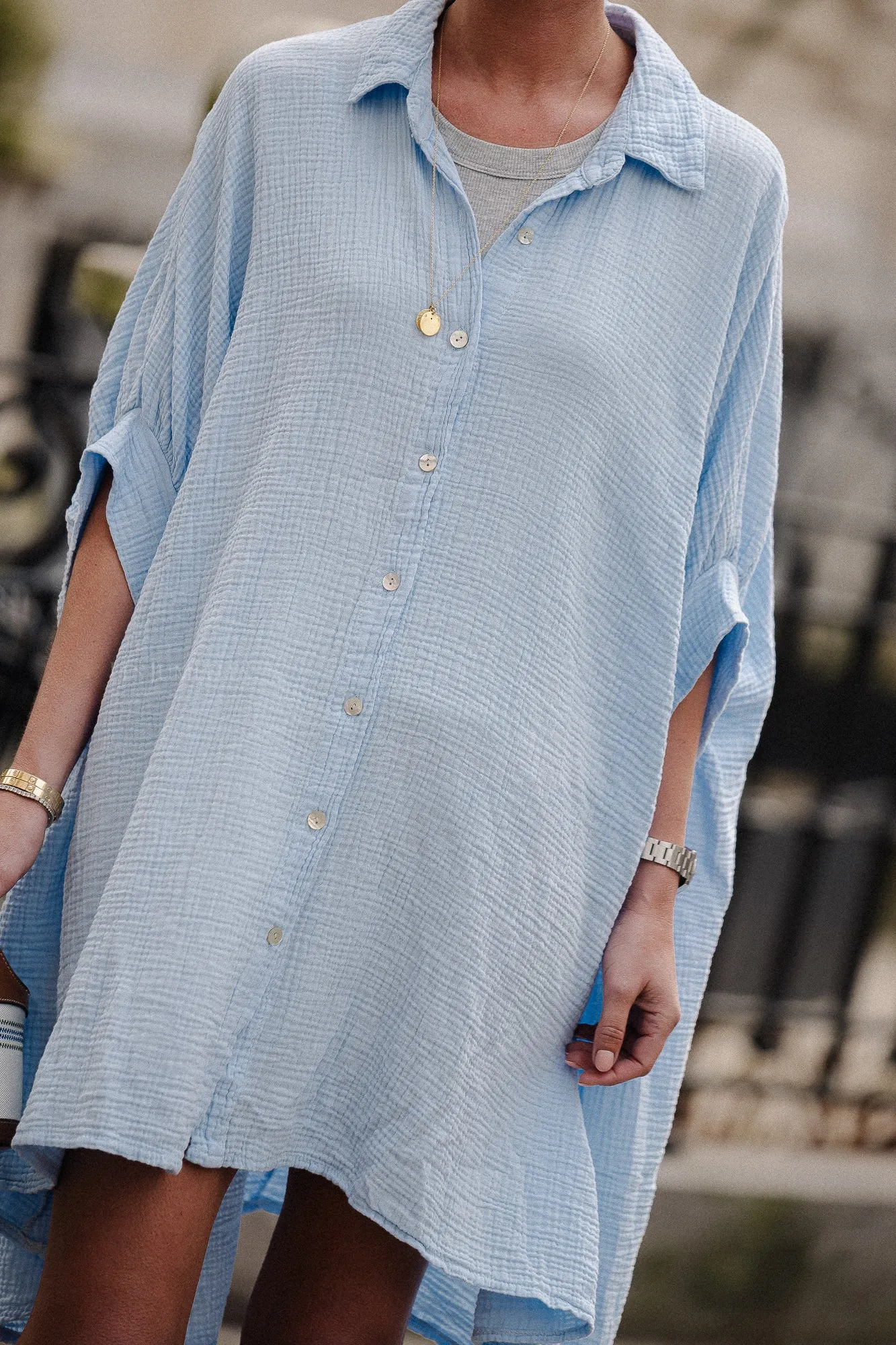 Colette tetra dress baby blue