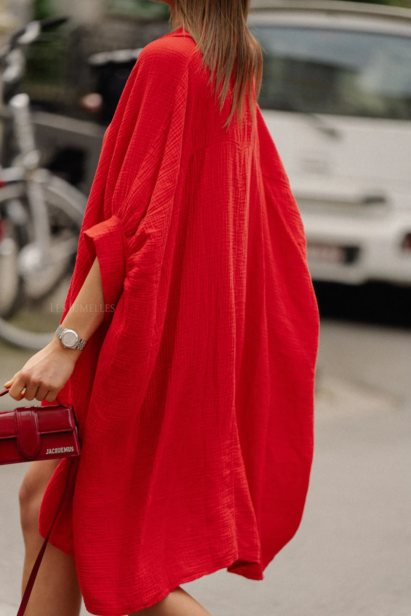 Colette tetra dress red