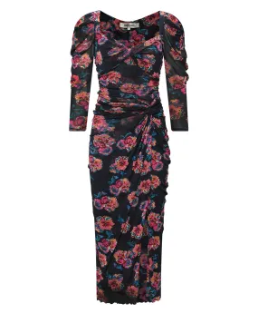 DVF BETTINA MESH DRESS | PURPLE