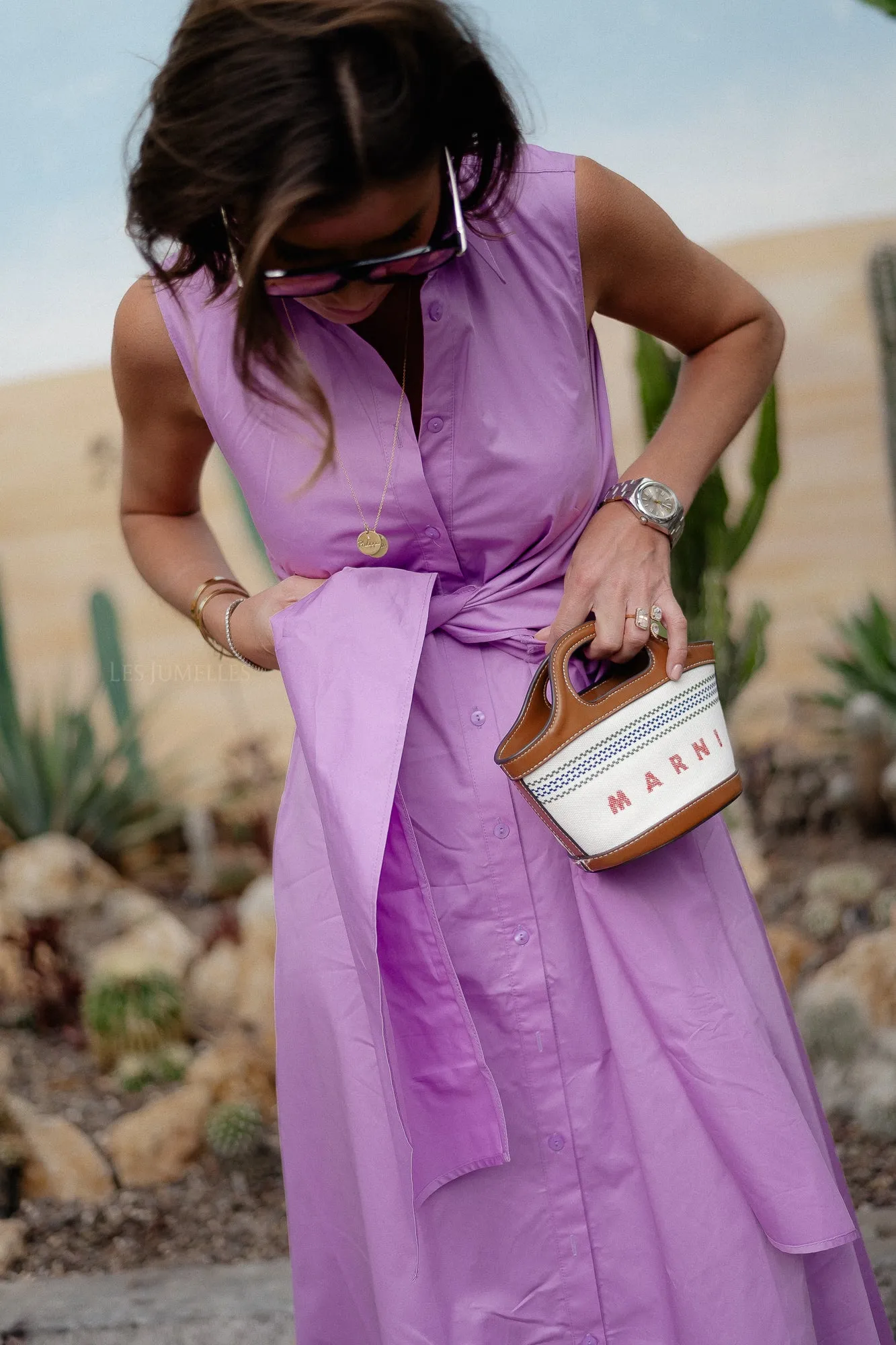 Eros long dress violet