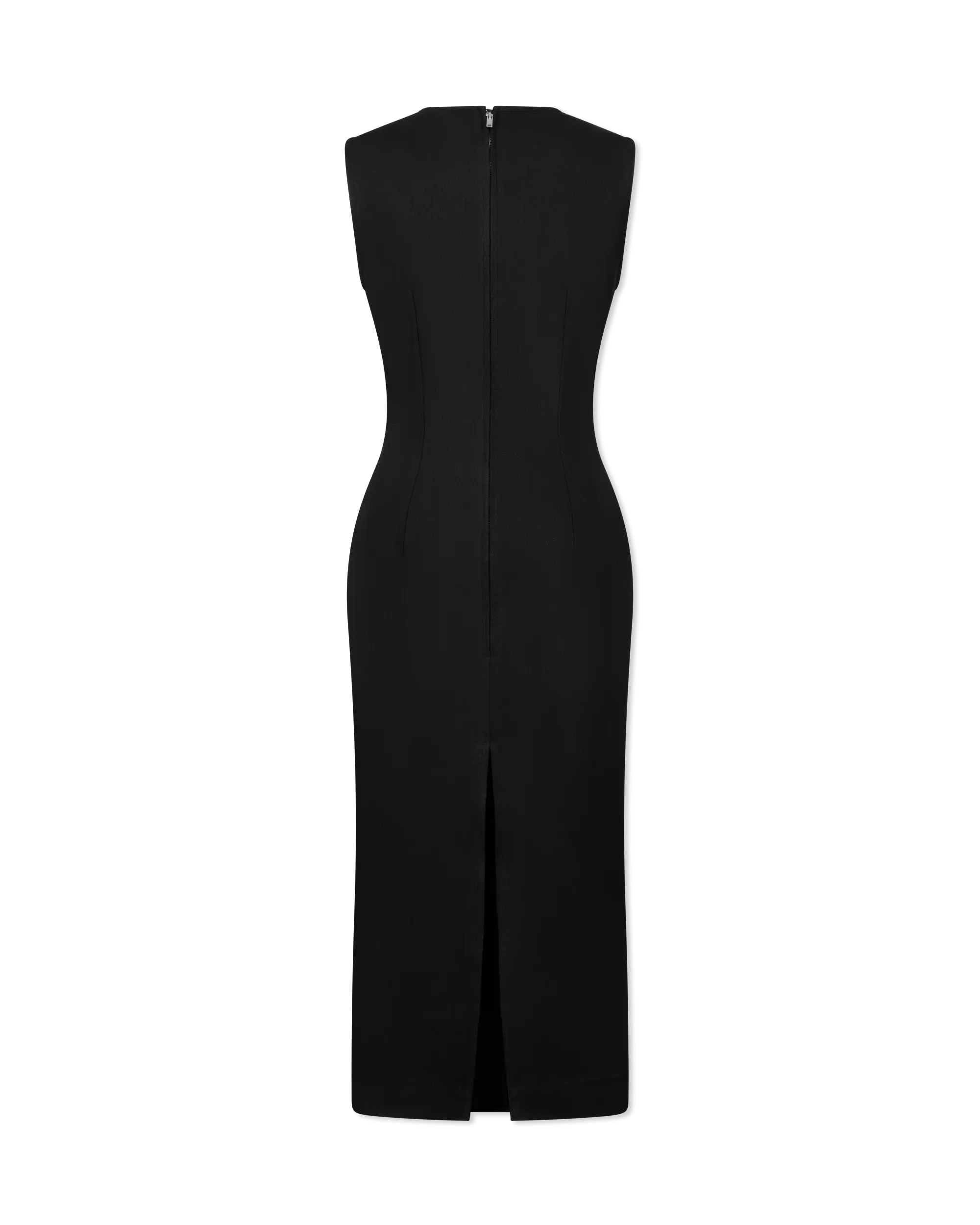 Esme Coated Denim Maxi Dress