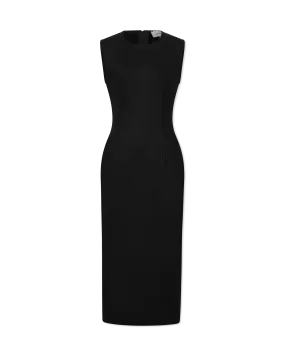 Esme Coated Denim Maxi Dress
