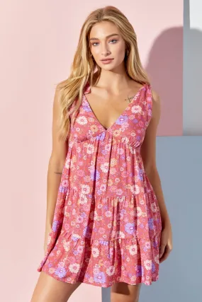Feel The Groove Dress - Marsala