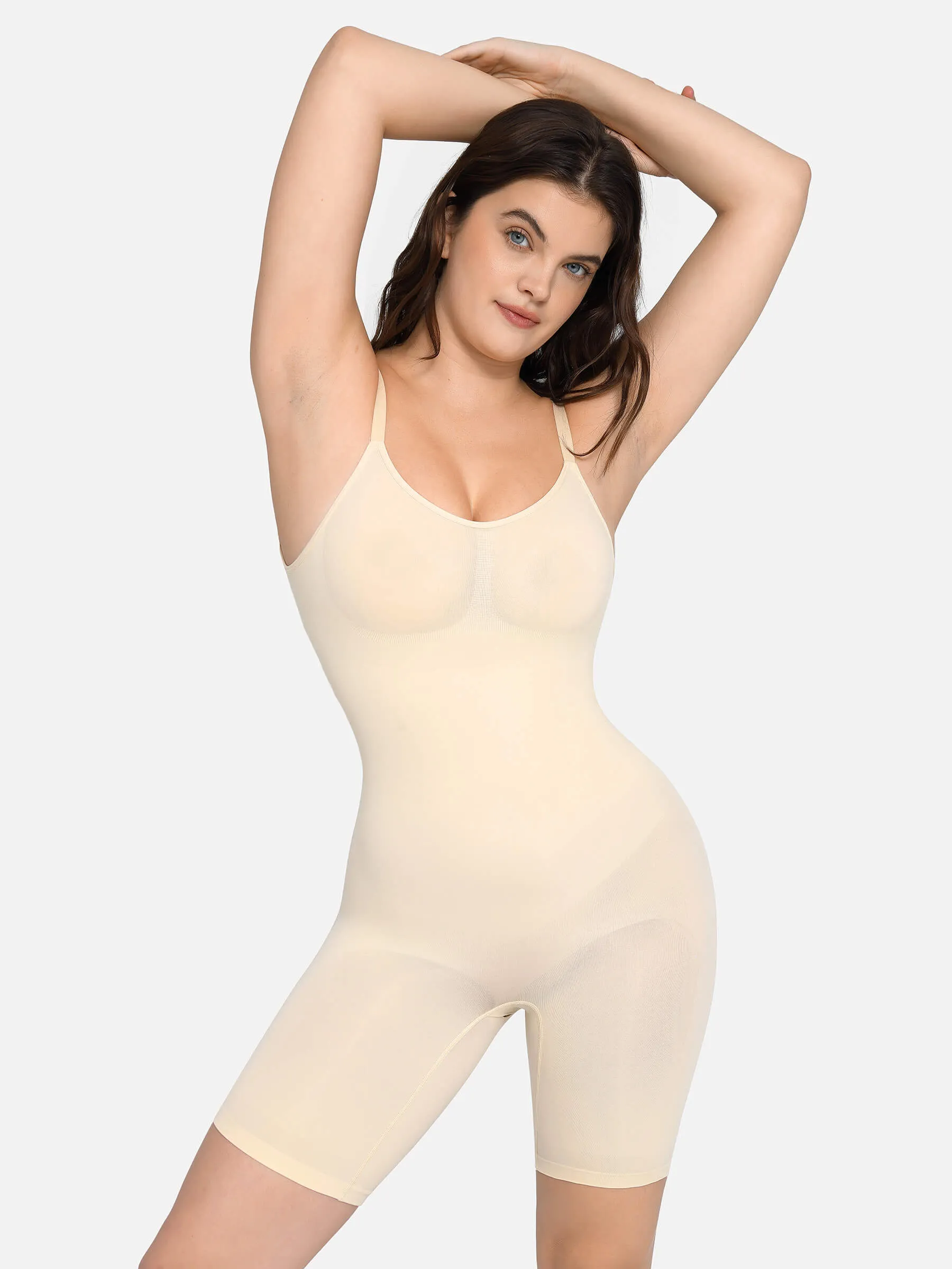 Feelingirl Body Sculpt Backless Seamless Shapewear Bodysuit