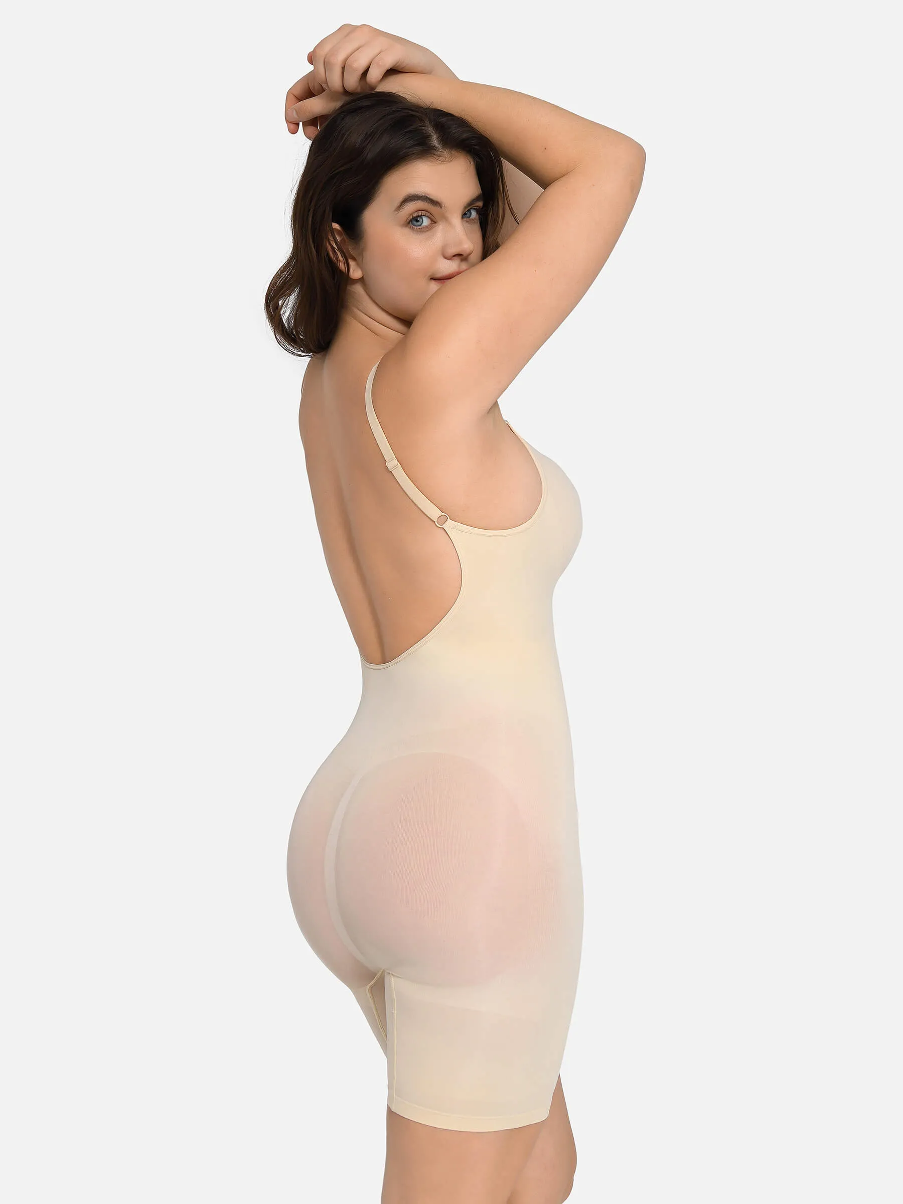 Feelingirl Body Sculpt Backless Seamless Shapewear Bodysuit