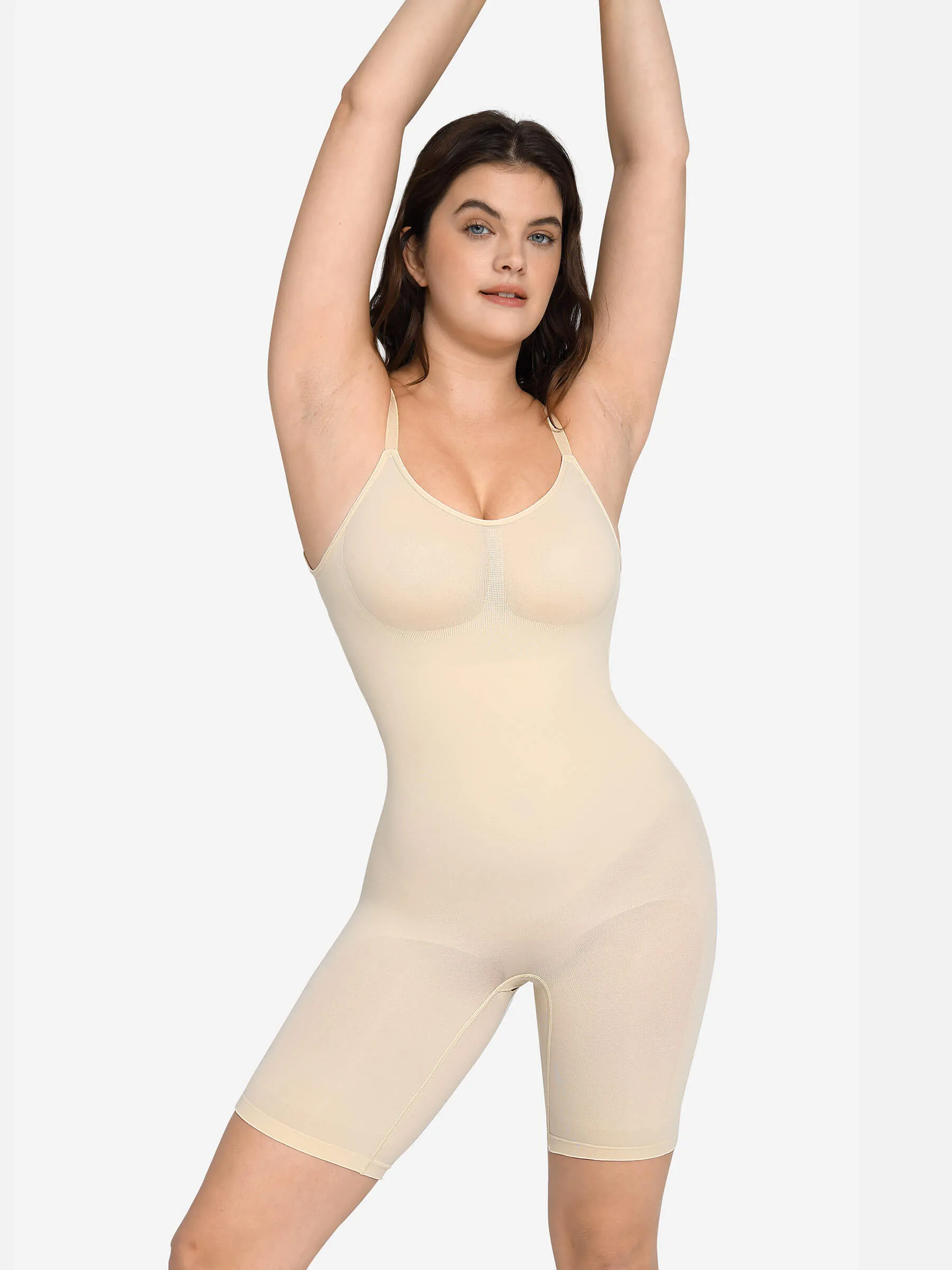 Feelingirl Body Sculpt Backless Seamless Shapewear Bodysuit