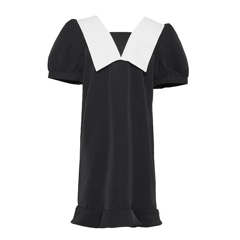 Improved Cheongsam Dresses Women Puff Sleeve Sweet Girls Elegant Harajuku Dresses