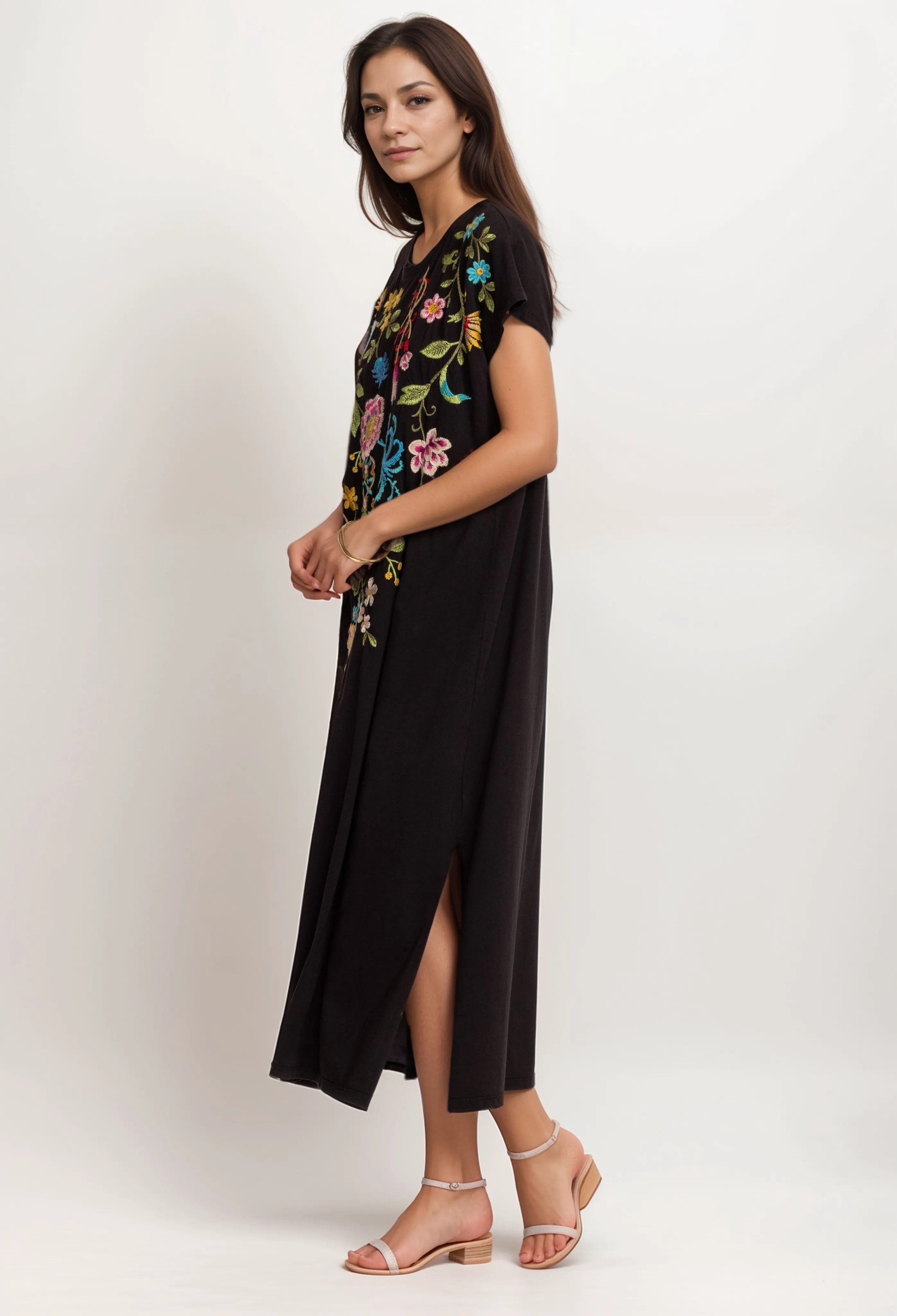 Johnny Was JWLA Sheri Relaxed Knit Dress Boho Chic J31524