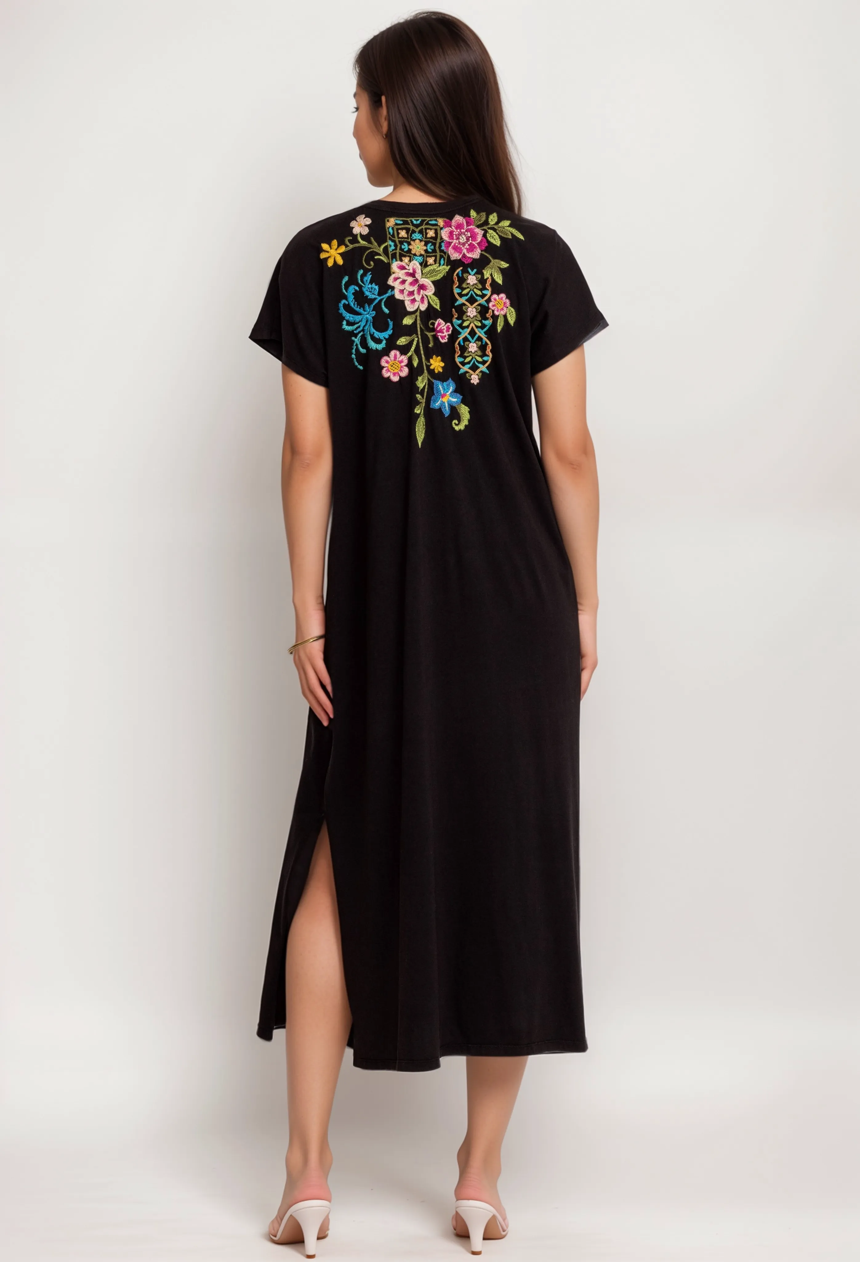 Johnny Was JWLA Sheri Relaxed Knit Dress Boho Chic J31524