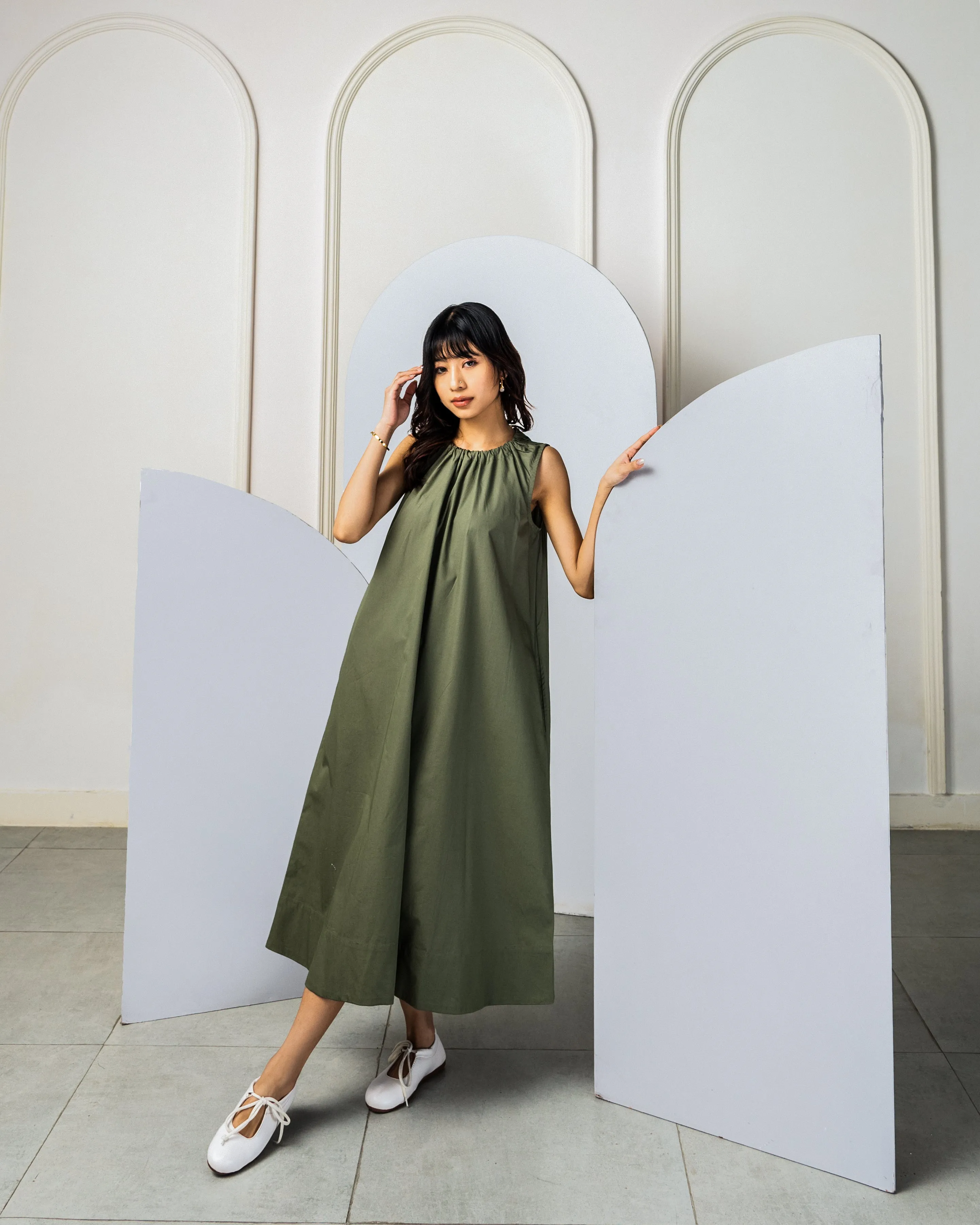 Jundo Dress Smoky Olive