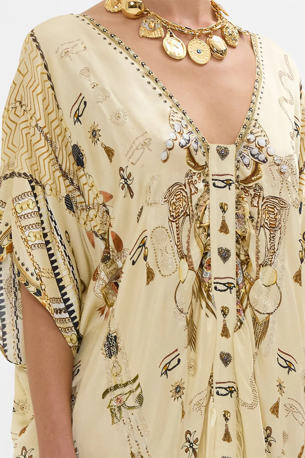 KAFTAN WITH FRONT TAB DETAIL GATEWAY TO THE AFTERLIFE