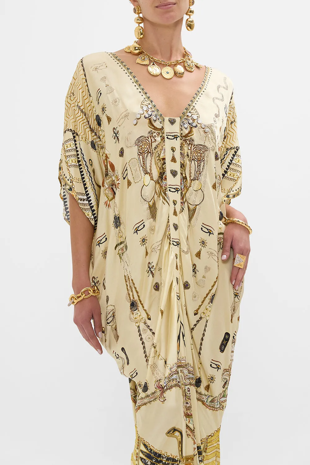 KAFTAN WITH FRONT TAB DETAIL GATEWAY TO THE AFTERLIFE
