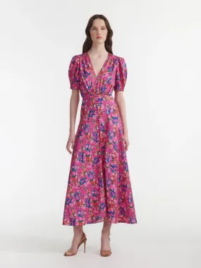 Lea Long Dress in Blossom Hidden Dragon
