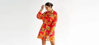 Leonie Shirt Dress - Sunset Floral