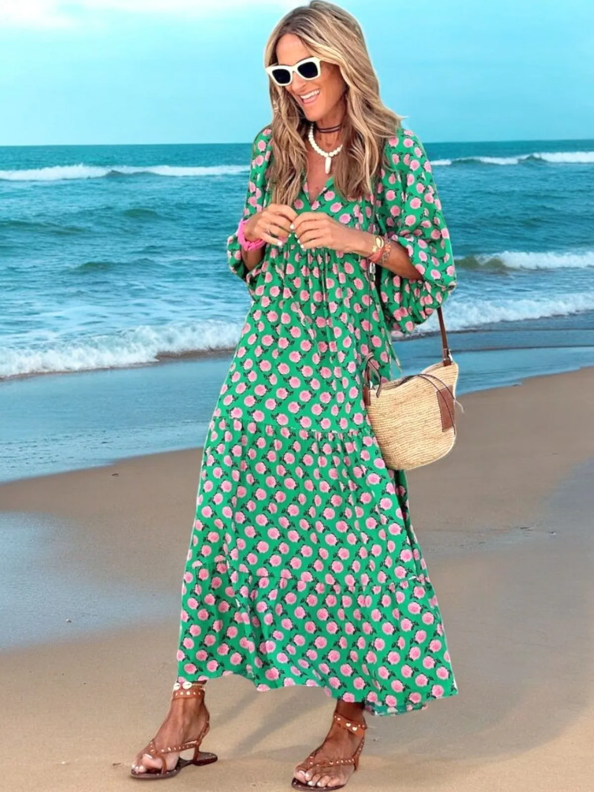 Luna Bohemian Maxi Dress