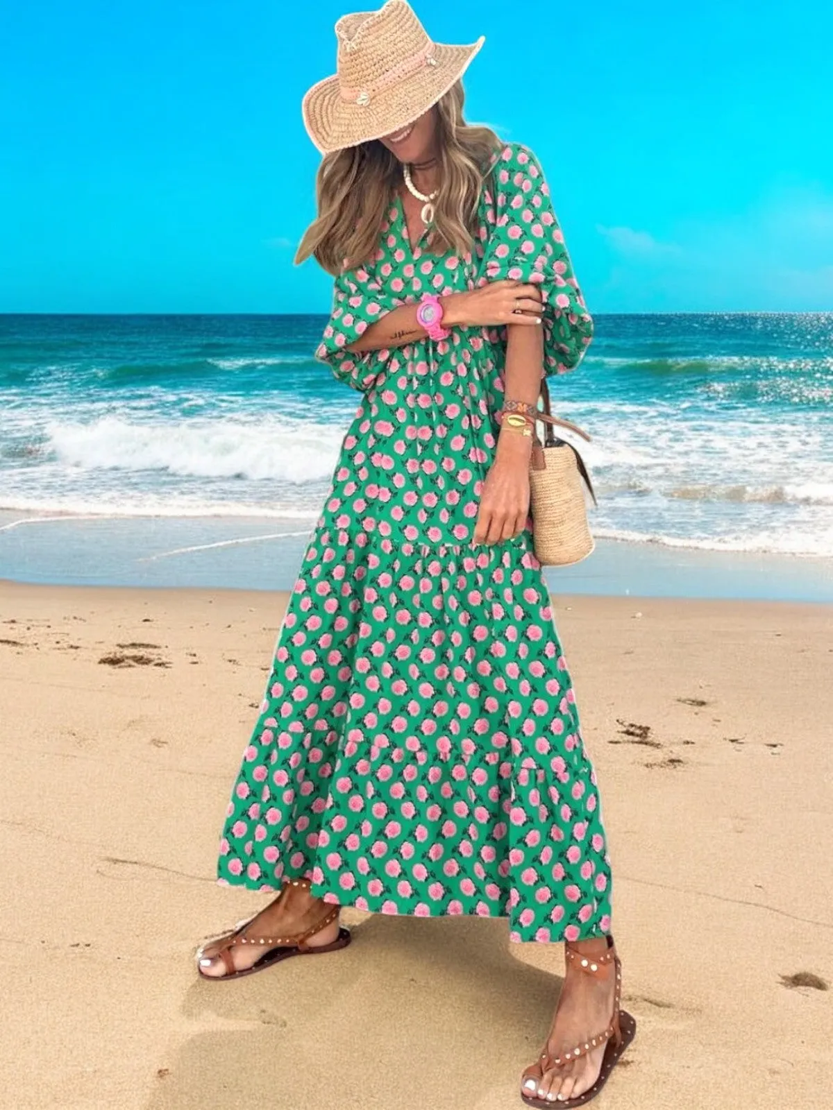 Luna Bohemian Maxi Dress