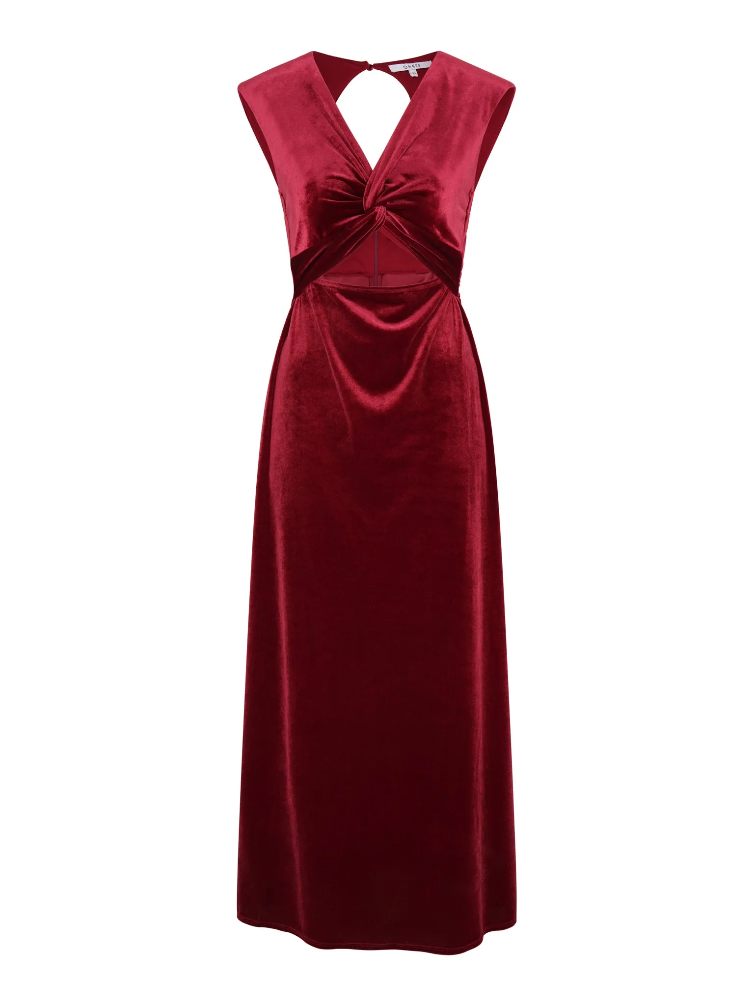 Marin Velvet Dress in Red