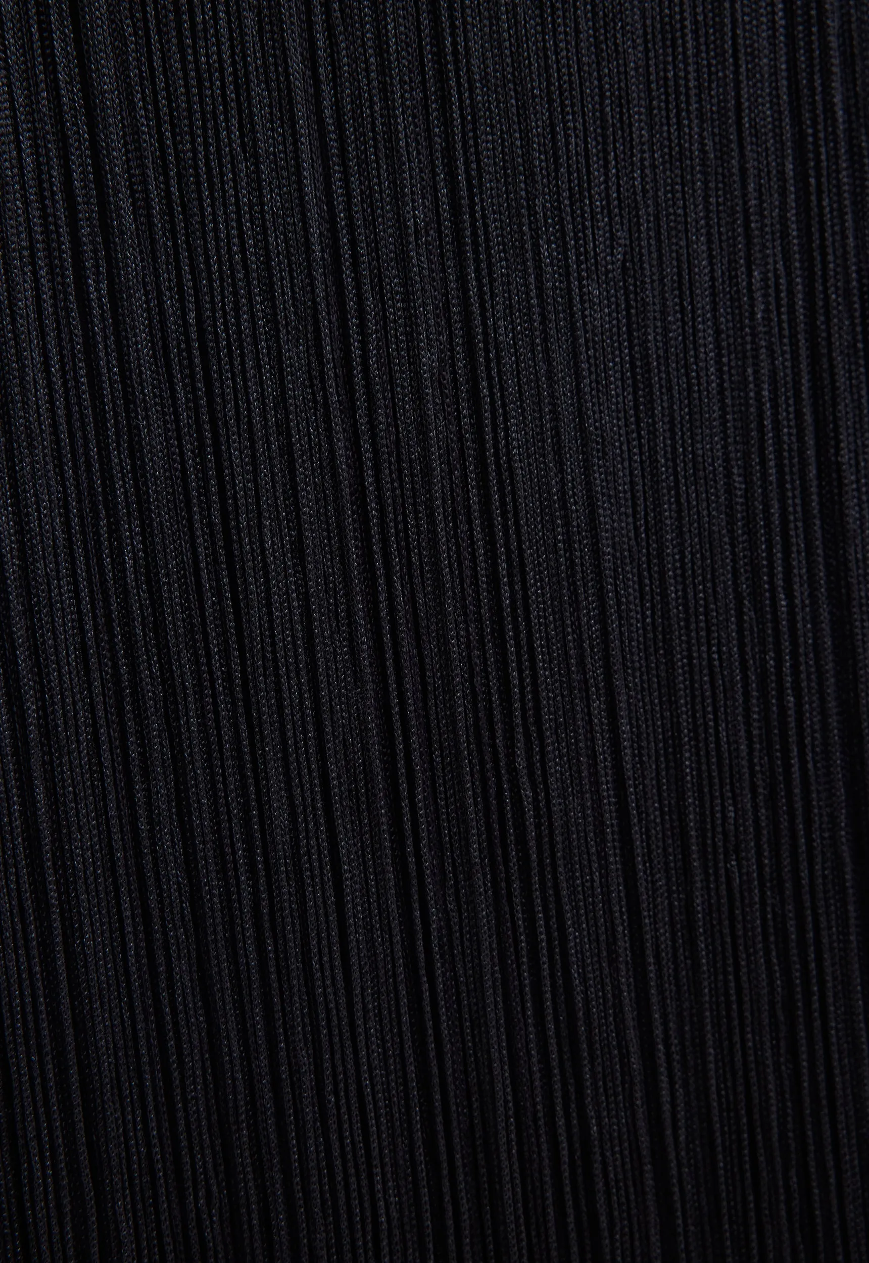 Marquee Wool Fringe Skirt - Black
