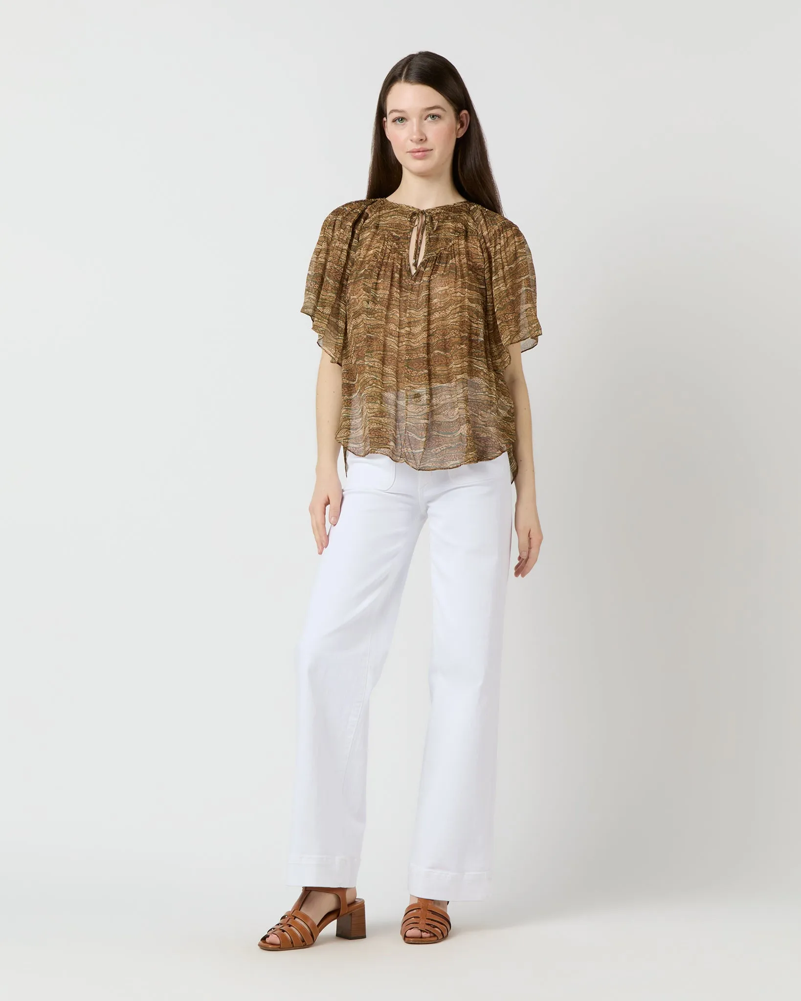 Neslya Top in Khaki