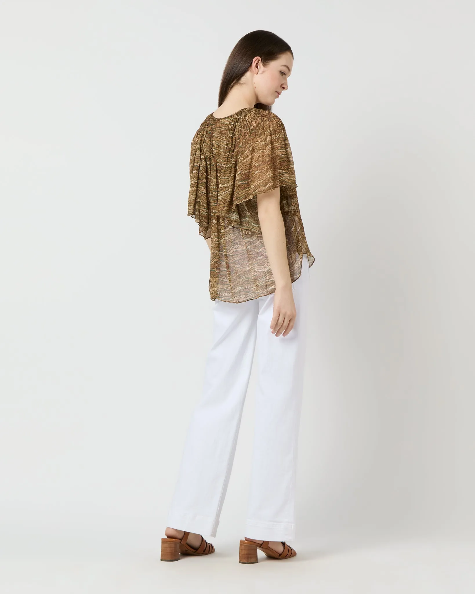 Neslya Top in Khaki