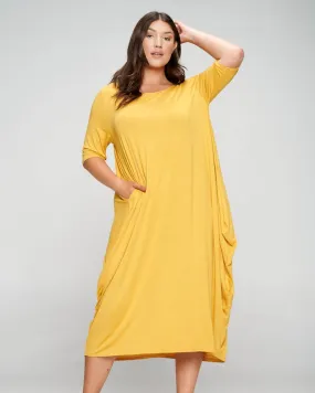 Nevaeh Midi Dress | Mustard