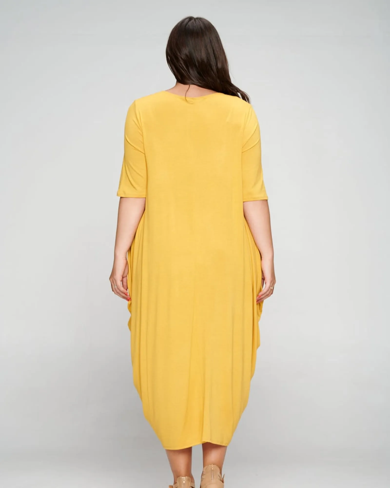Nevaeh Midi Dress | Mustard