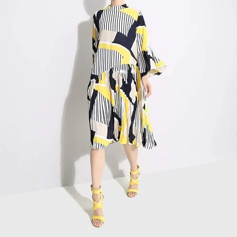 New  Fashion Pleated Loose Dress