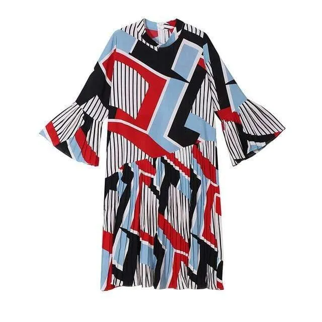 New  Fashion Pleated Loose Dress