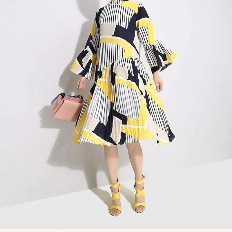 New  Fashion Pleated Loose Dress