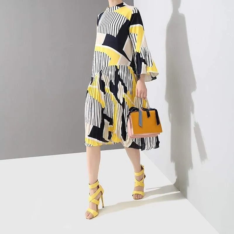 New  Fashion Pleated Loose Dress