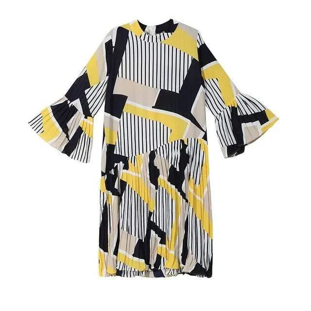 New  Fashion Pleated Loose Dress