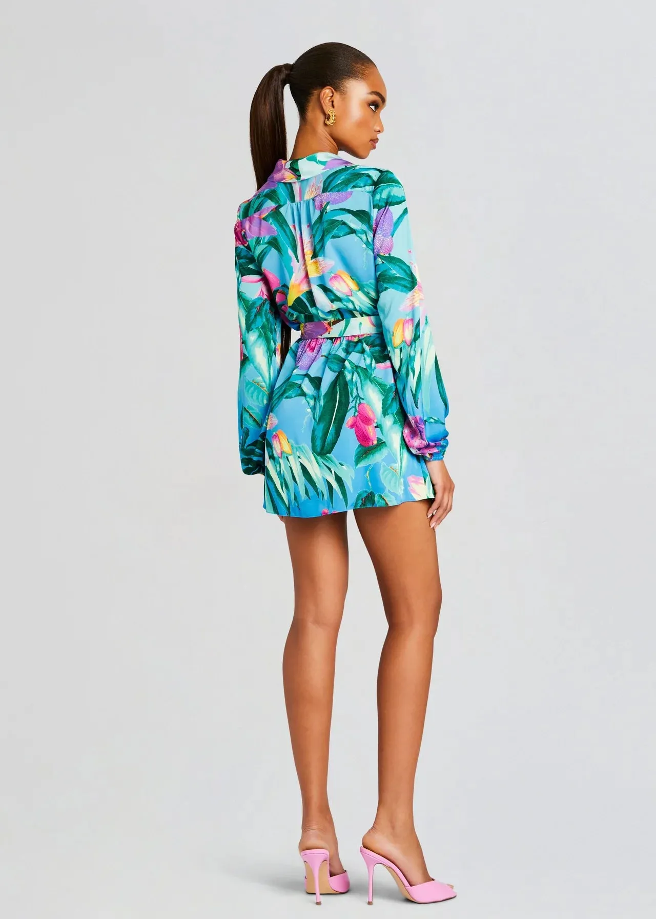 Ocean Mini Dress - Turquoise
